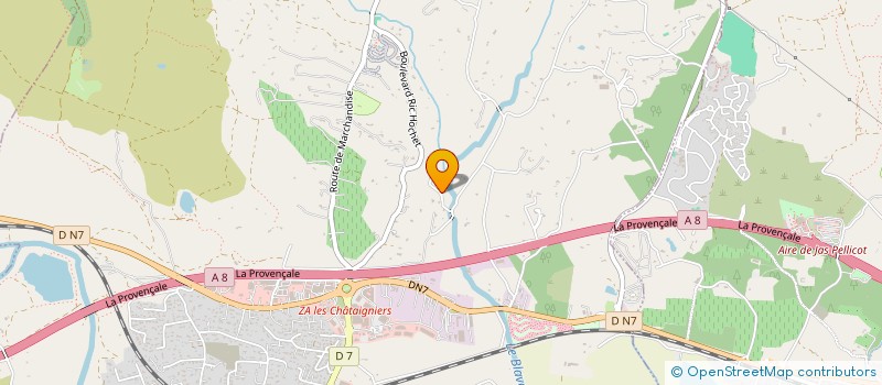 localisation de l'entreprise LES MAREES D'AZUR  ROQUEBRUNE-SUR-ARGENS