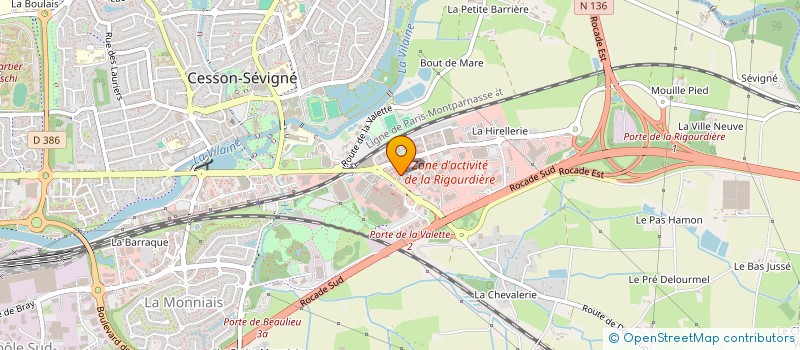 localisation de l'entreprise LES MARELLES  CESSON-SEVIGNE