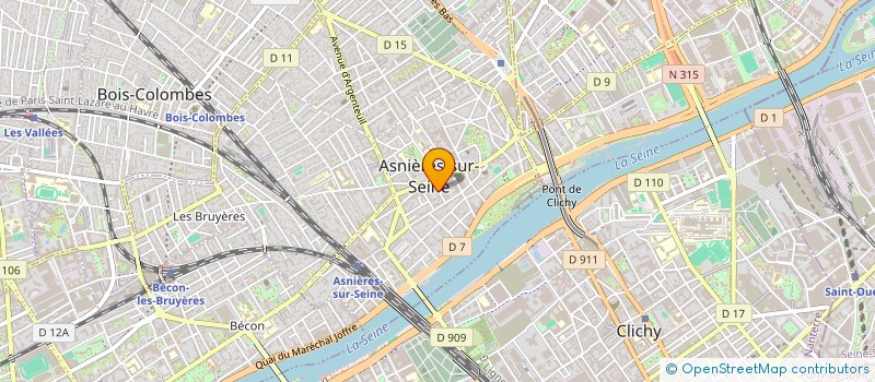 localisation de l'entreprise LES MARETTES  ASNIERES-SUR-SEINE