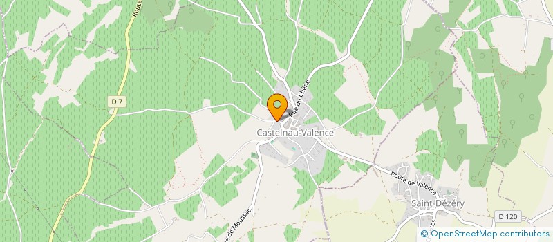 localisation de l'entreprise LES MARGAILLETTES  CASTELNAU-VALENCE