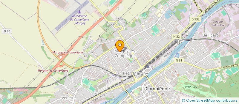 localisation de l'entreprise LES MARGNODINGUES  MARGNY-LES-COMPIEGNE