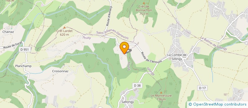 localisation de l'entreprise LES MARGOTES  THUSY