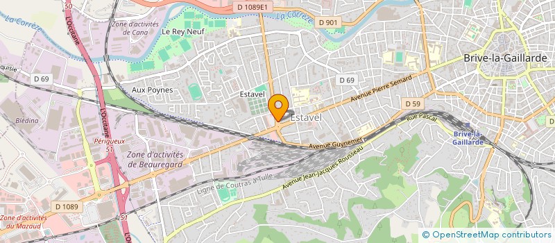 localisation de l'entreprise LES MARGUERITES  BRIVE-LA-GAILLARDE