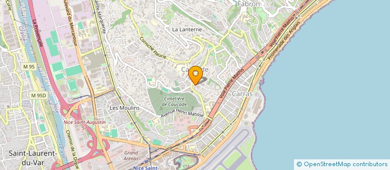 localisation de l'entreprise LES MARGUERITES à NICE