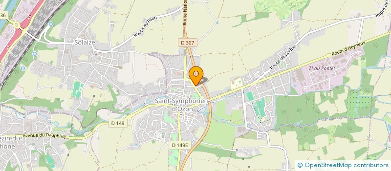 localisation de l'entreprise LES MARGUERITES  SAINT-SYMPHORIEN-D'OZON