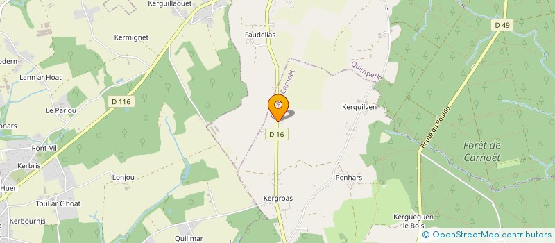 localisation de l'entreprise LES MARGUERITES  CLOHARS-CARNOET