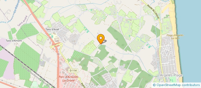 localisation de l'entreprise LES MARGUERITES  ARGELES-SUR-MER