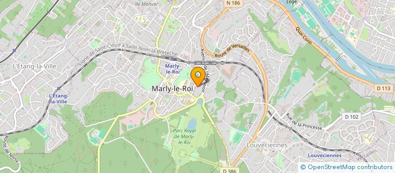 localisation de l'entreprise LES MARGUERITES  MARLY-LE-ROI