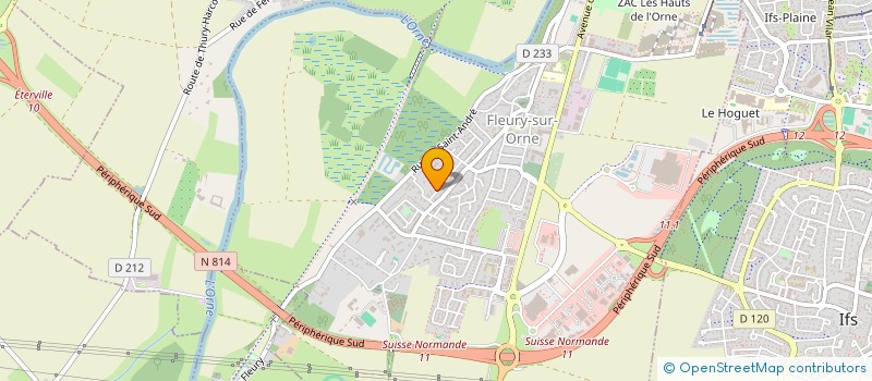 localisation de l'entreprise LES MARGUERITES  FLEURY-SUR-ORNE