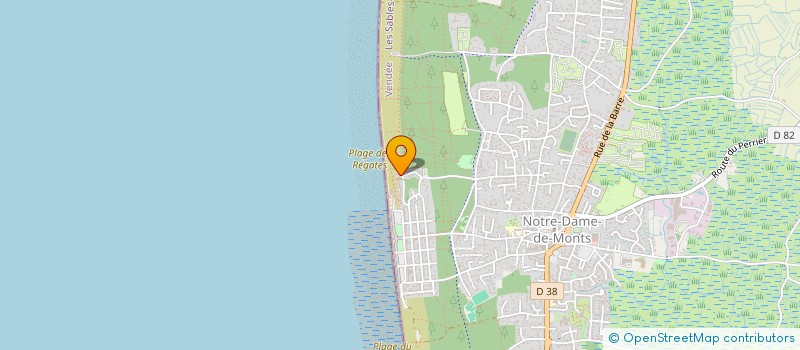 localisation de l'entreprise LES MARGUERITES  NOTRE-DAME-DE-MONTS