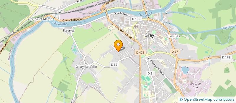 localisation de l'entreprise LES MARGUERITES  GRAY-LA-VILLE