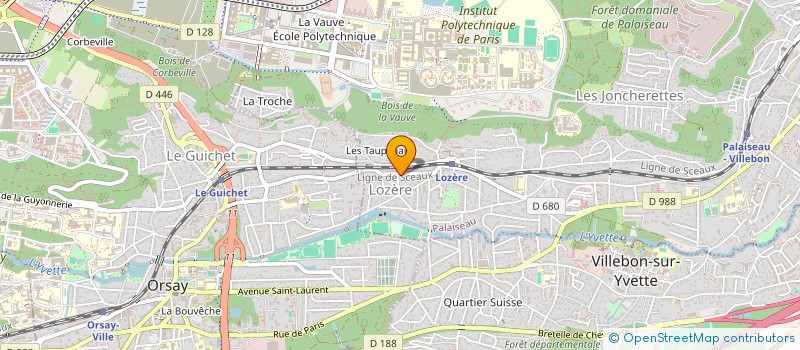 localisation de l'entreprise LES MARIE-BARQUINS à PALAISEAU