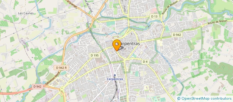 localisation de l'entreprise LES MARIEES D AURORE  CARPENTRAS