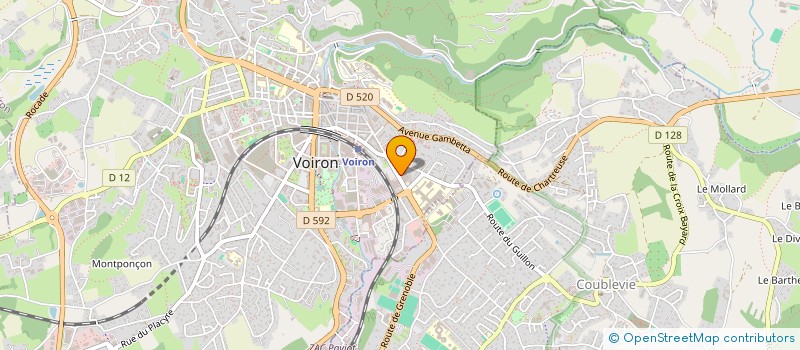 localisation de l'entreprise LES MARIEES DE CHARTREUSE  VOIRON