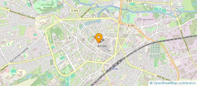 localisation de l'entreprise LES MARIEES DES HAUTS DE FRANCE à ARRAS
