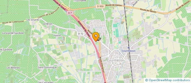 localisation de l'entreprise LES MARIES D AMANDINE  COURTHEZON