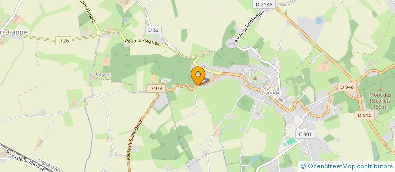 localisation de l'entreprise LES MARIES D ARTOIS  CASSEL