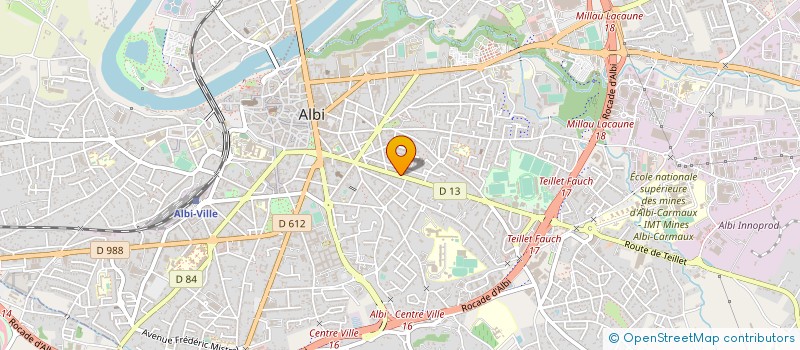 localisation de l'entreprise LES MARIES DE VIRGINIE à ALBI