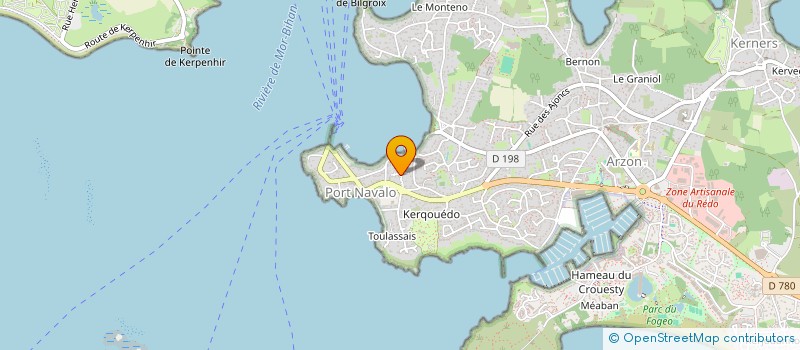 localisation de l'entreprise LES MARINES  ARZON