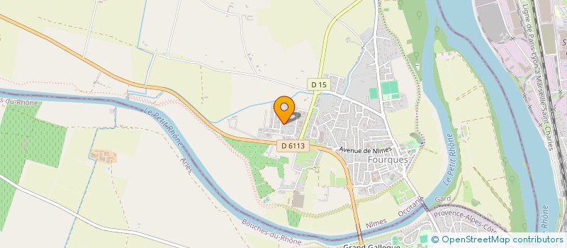 localisation de l'entreprise LES MARINES  FOURQUES