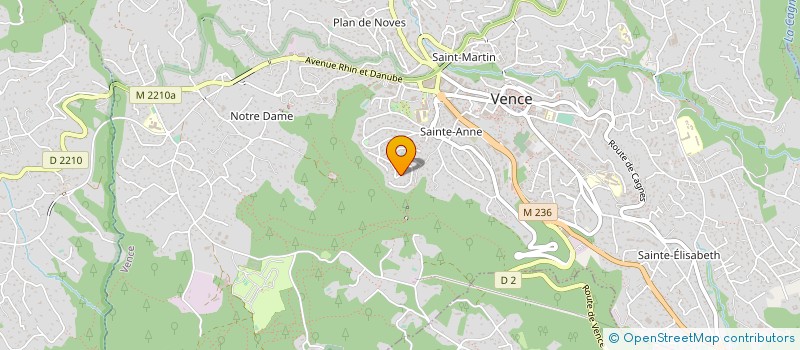 localisation de l'entreprise LES MARINES DE DAHOUET à VENCE