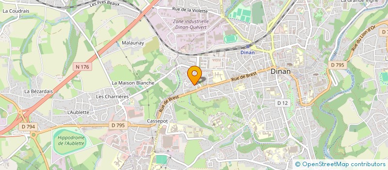 localisation de l'entreprise LES MARINES DU CHATEAU  DINAN
