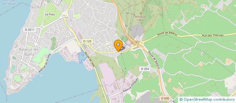 localisation de l'entreprise LES MARINS EN HERBE  BALARUC-LES-BAINS