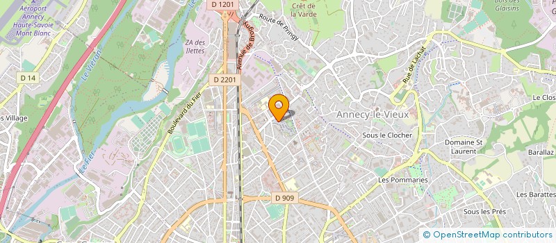 localisation de l'entreprise LES MARIOLES à ANNECY