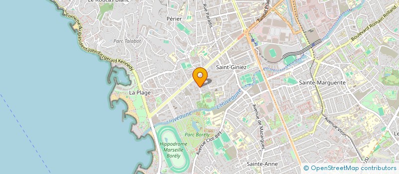 localisation de l'entreprise LES MARIOLLES à MARSEILLE