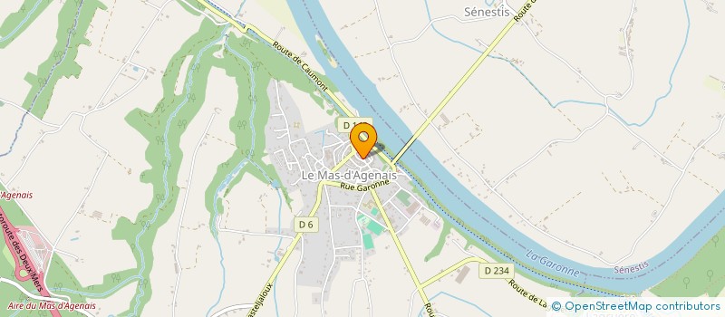 localisation de l'entreprise LES MARIONNETTES D AQUITAINE  CAUMONT-SUR-GARONNE