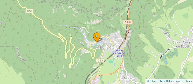 localisation de l'entreprise LES MARIONNETTES DE LA TOUR  VIRIEU-LE-GRAND