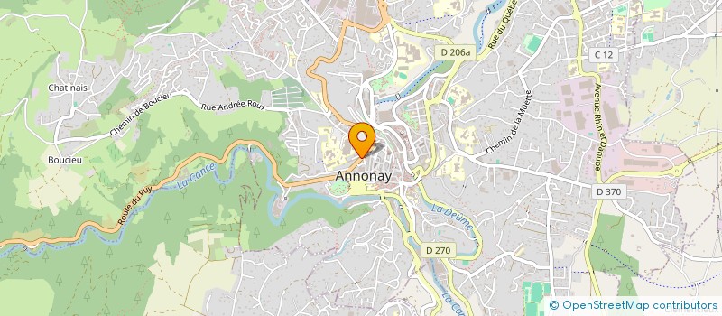 localisation de l'entreprise LES MARIONS à ANNONAY