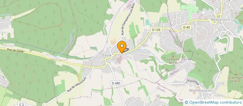 localisation de l'entreprise LES MARIOTTES  DASLE