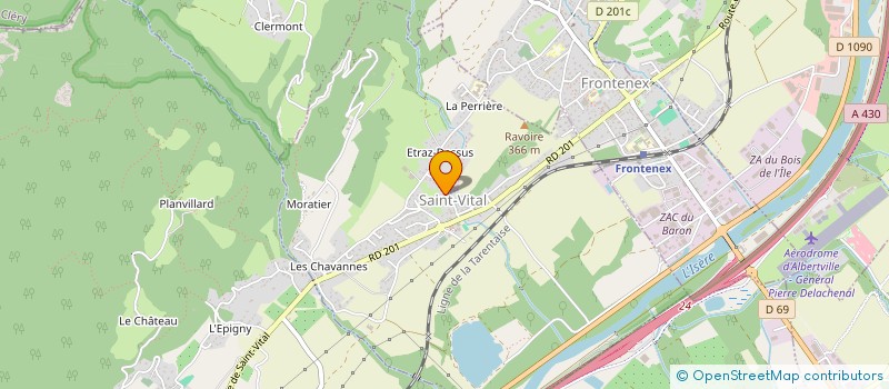 localisation de l'entreprise LES MARIVES  CHAVANOD