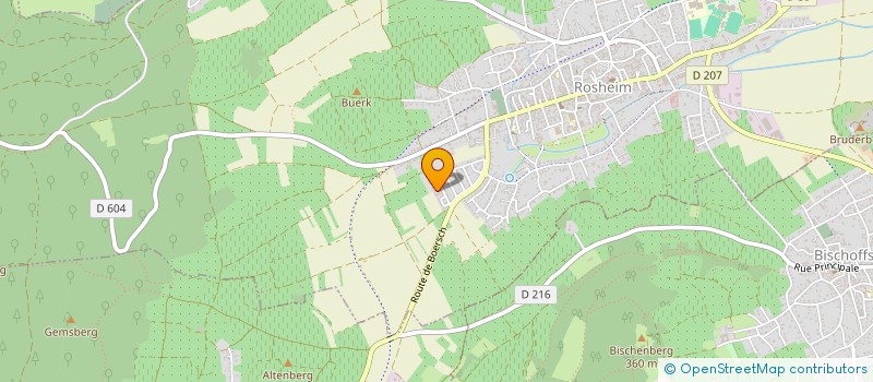 localisation de l'entreprise LES MARIVETS  ROSHEIM