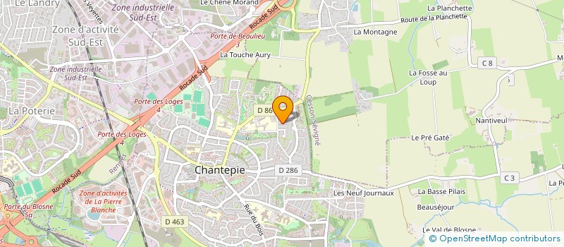 localisation de l'entreprise LES MARIYS  CHANTEPIE