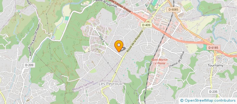 localisation de l'entreprise LES MARJOLAINES à MOUANS-SARTOUX