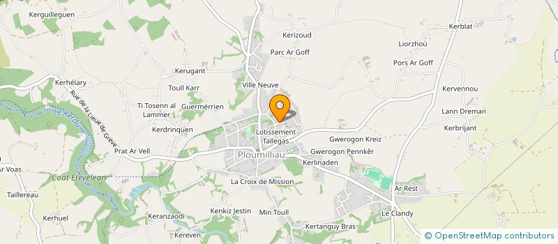 localisation de l'entreprise LES MARMAILLES  PLOUMILLIAU