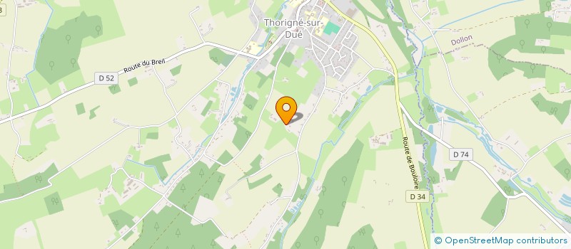localisation de l'entreprise LES MARMITES  THORIGNE SUR DUE