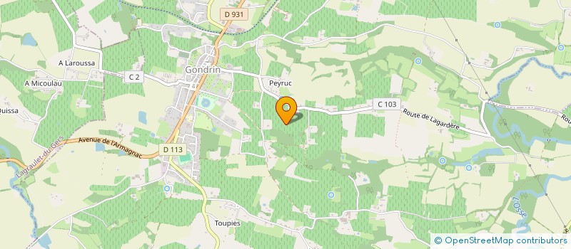 localisation de l'entreprise LES MARMITES BIO ET REBELLE  LAGRAULET-DU-GERS