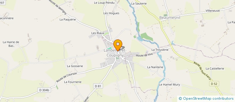 localisation de l'entreprise LES MARMITES DE LANDELLES  LANDELLES-ET-COUPIGNY