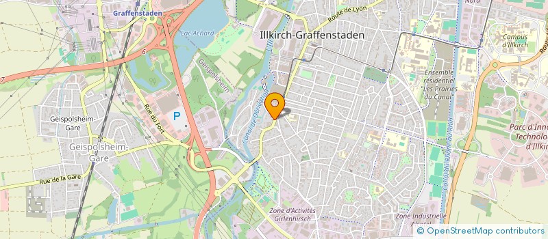 localisation de l'entreprise LES MARMITES DE MARGOT  ILLKIRCH-GRAFFENSTADEN