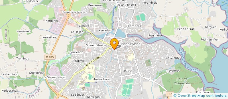 localisation de l'entreprise LES MARMITES FOLLES DE DOG'G à PONT-L'ABBE