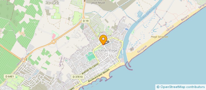 localisation de l'entreprise LES MARMOTHES  VALRAS-PLAGE