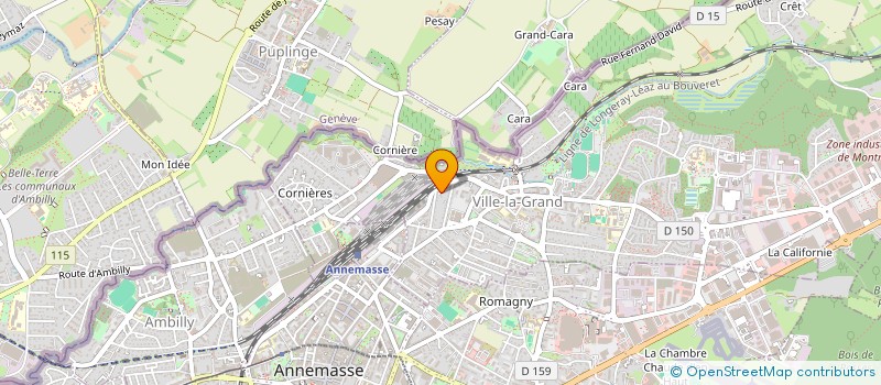 localisation de l'entreprise LES MARMOTINS  ANNEMASSE