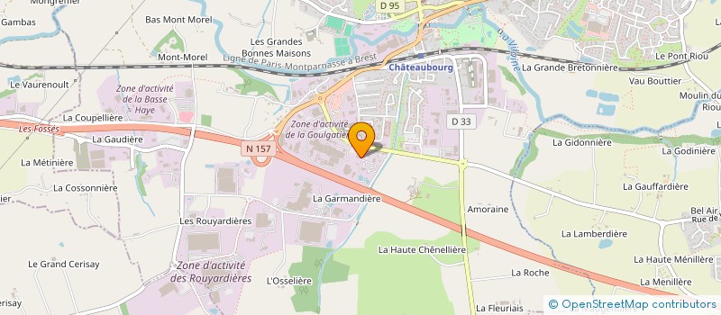 localisation de l'entreprise LES MARMOTS  CHATEAUBOURG