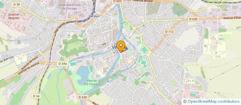 localisation de l'entreprise LES MARMOTS DE MITTERRAND  VERDUN
