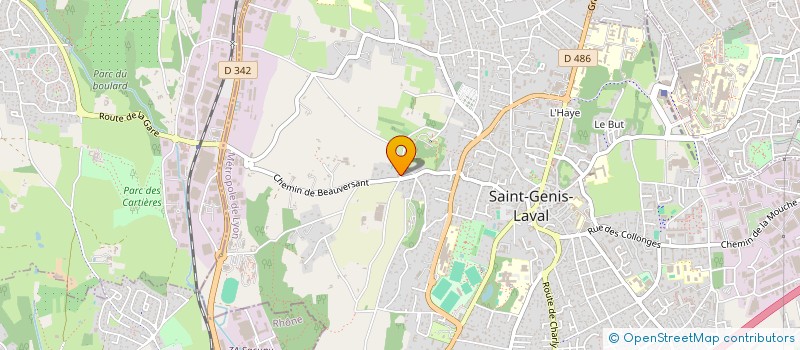 localisation de l'entreprise LES MARMOTTES 25  SAINT-GENIS-LAVAL