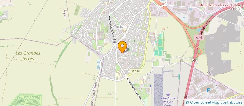 localisation de l'entreprise LES MARMOTTES à CORBAS