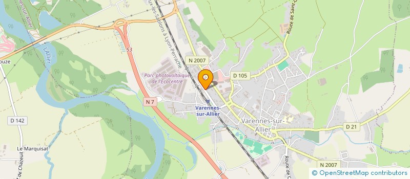 localisation de l'entreprise LES MARMOTTES  VARENNES-SUR-ALLIER